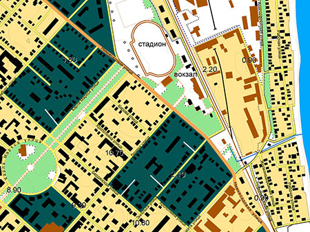 Topographic map